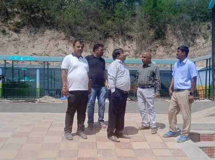 Deeraj Gupta inspects development works in Jambu Zoo