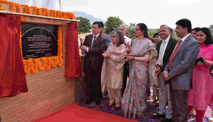 Chief Justice lays foundation stone for Munsiff Court Complex, Majalta