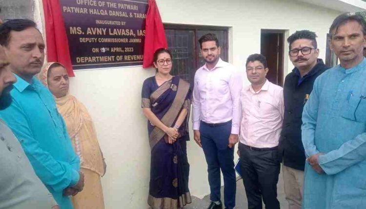 DC Avny Lavasa Engages with Public during Tour of Dansal Block, Inaugurates Patwar Halqa Offices and Addresses Grievance