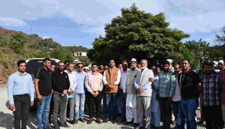 DC Rajouri inspects progress of work on BGBSU Road