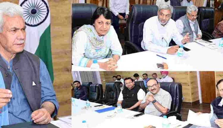 Lt Governor Reviews Implementation of Jal Jeevan Mission & SBM-G with senior officials