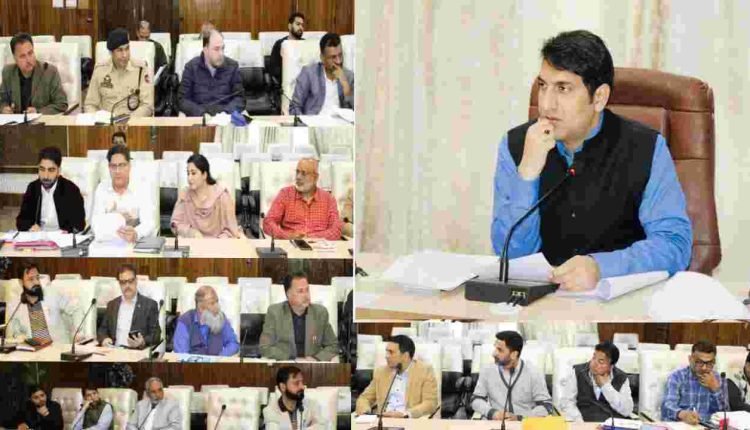 DC Srinagar reviews Action Plans for Reclaiming & Greening of denuded Hill slopes, IEC activities and Roadside plantation under NCAP