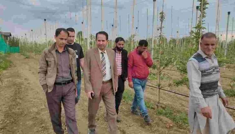 Director Horticulture participates in Kisan Sampark Abhiyan at various Panchayat Halqas of Pulwama