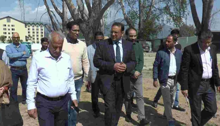 Saurabh Bhagat inspects construction works on Sub Regional Science Centre, Lal Mandi