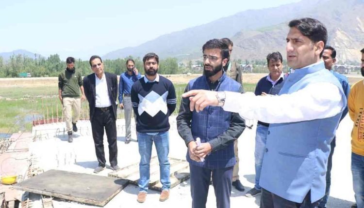 DC Srinagar checks progress of major development projects in the city