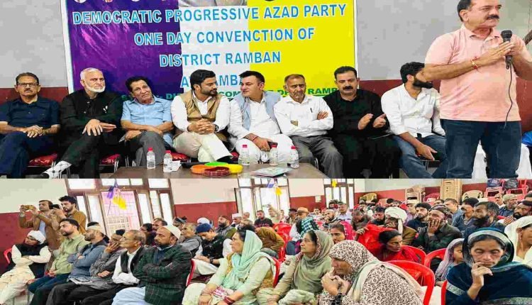 DPAP begun 4 days extensive tour of Ramban Constituency