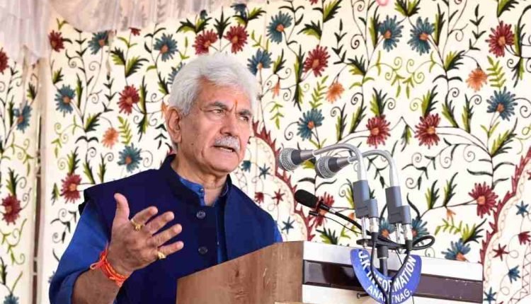 Lt Governor addresses 'Kisan Sampark Abhiyan' at Poolia, Anantnag