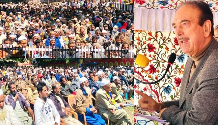 People of J&K can’t be deprived of elected govt for a long time: Azad