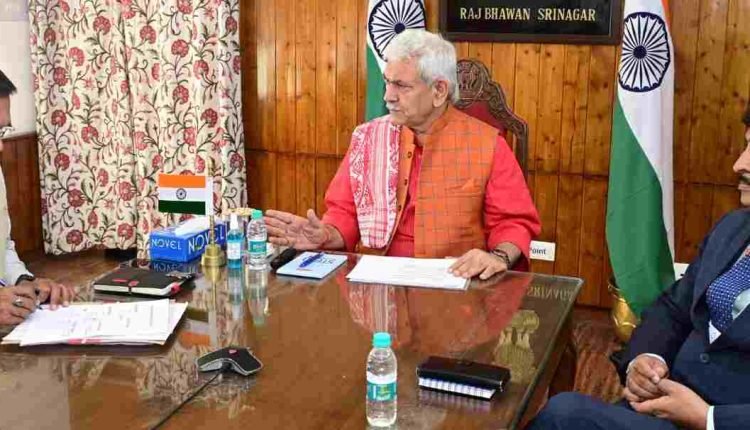 Lt Governor inaugurates development projects executed by PW(R&B) department in both Jammu & Kashmir Divisions