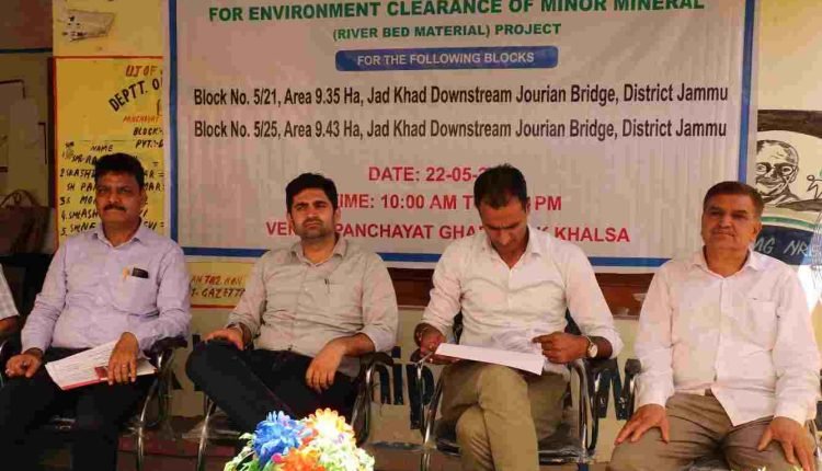 JKPCC conducts Public Hearing at Panchayat Ghar Dhok Khalsa Aknoor