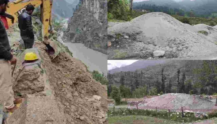 Massive Seizure of Illegally Extracted Sand: Enforcement Team Takes Decisive Action in Kishtwar