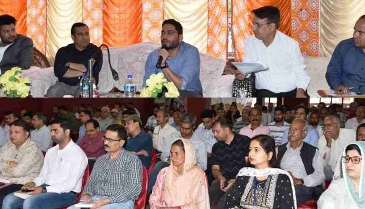 DC Udhampur Sachin Kumar Vaishya presides over weekly Block Diwas at Jaganoo