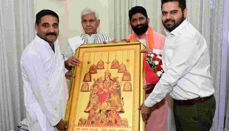Vice President BJP Kisan Morcha calls on Lt Governor