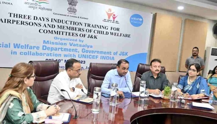 Divisional Commissioner Jammu inaugurates 3-Day Induction Training for Child Protection Committee Members