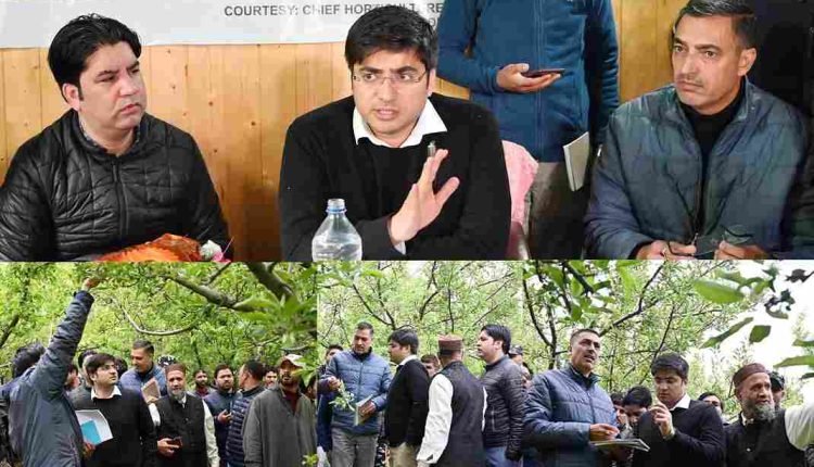 DC Shopian Faz Lul Haseeb  tours hailstorm-affected areas of the district