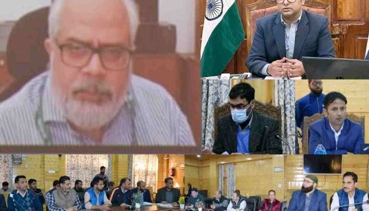 Union Joint Secretary Amitabh Ranjan chairs review meeting on water conservation program in Bandipora