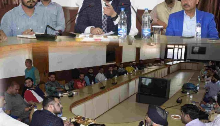 Media fraternity interacts with newly-appointed Deputy Commissioner of Poonch, discusses issues of public interest