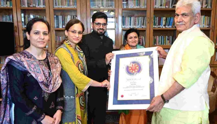 Commissioner State Taxes J&K calls on Lt Governor