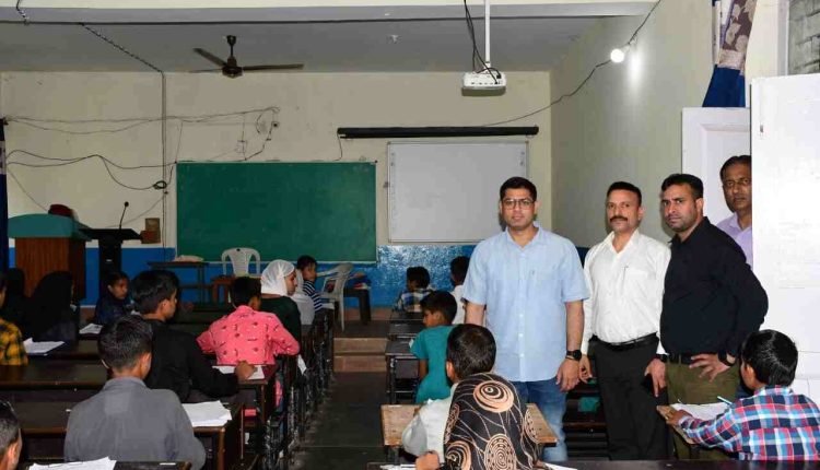 Deputy Commissioner Rajouri inspects examination centre for EMR admission Test
