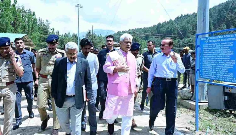 Lt Governor Manoj Sinha Reviews Arrangements ahead of Shri Amarnathji Yatra