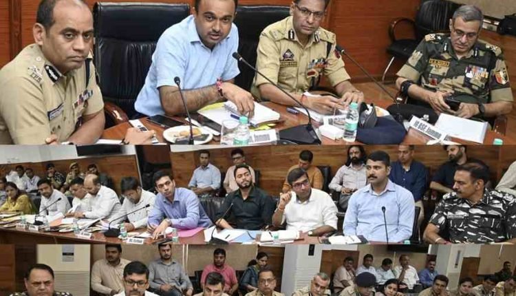 Reviewing Arrangements: Divisional Commissioner Jammu and ADGP Assess Readiness for Shri Amarnath Ji Yatra-2023