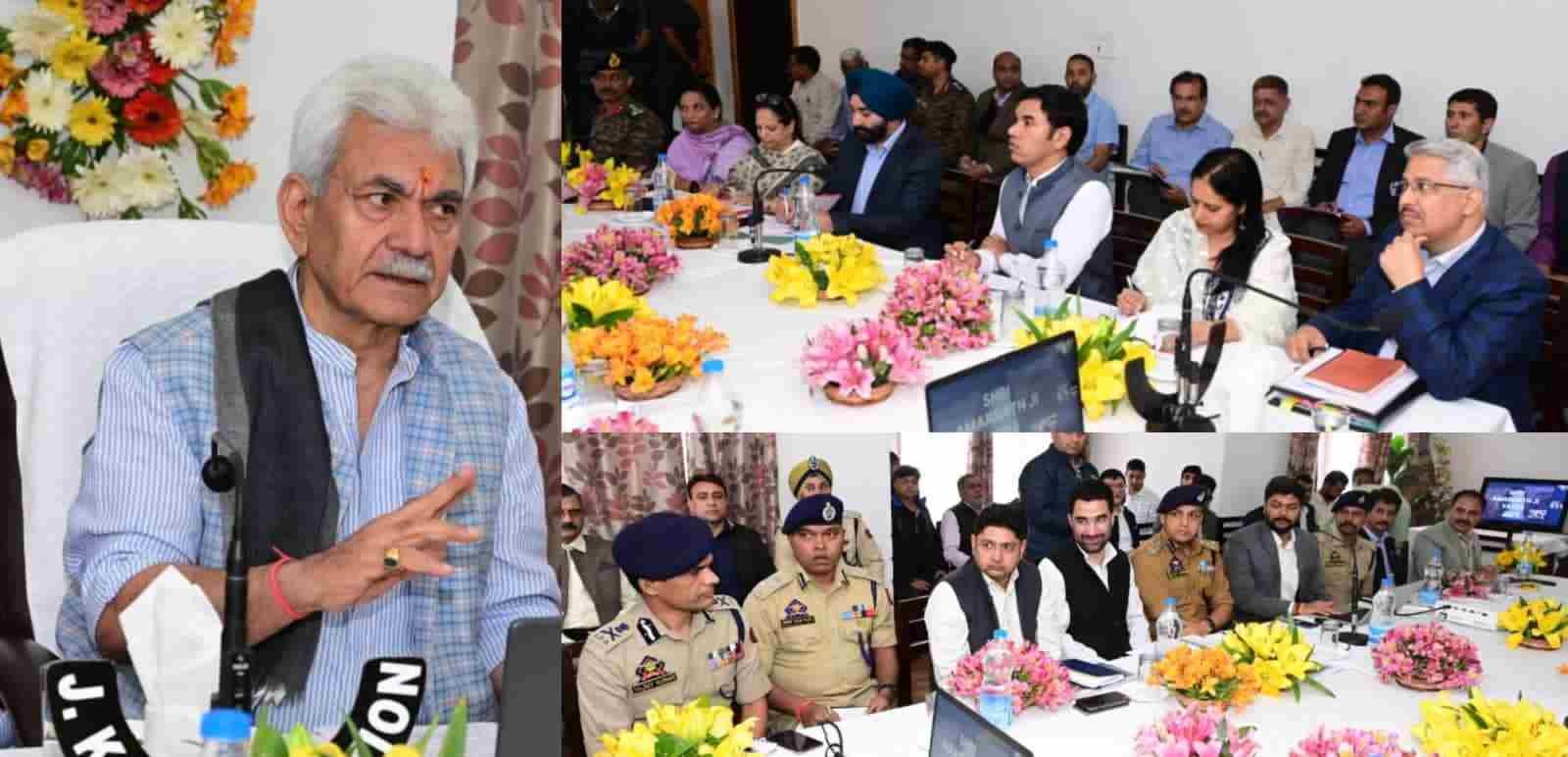 On-site Inspection: Lt Governor Shri Manoj Sinha Reviews Shri Amarnath Ji Pilgrimage Preparedness at Baltal