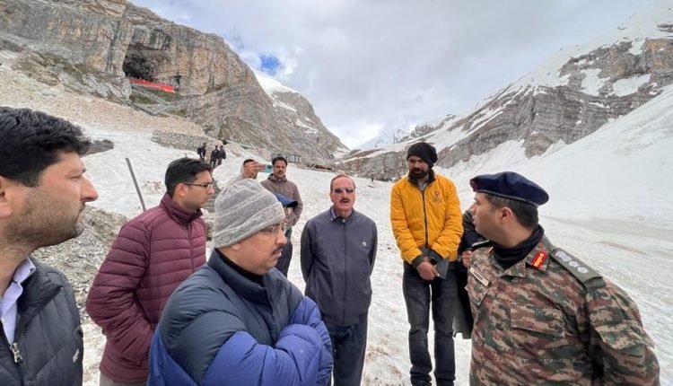 CEO SASB conducts extensive tour of Baltal Axis for Shri Amarnath Ji Yatra 2023