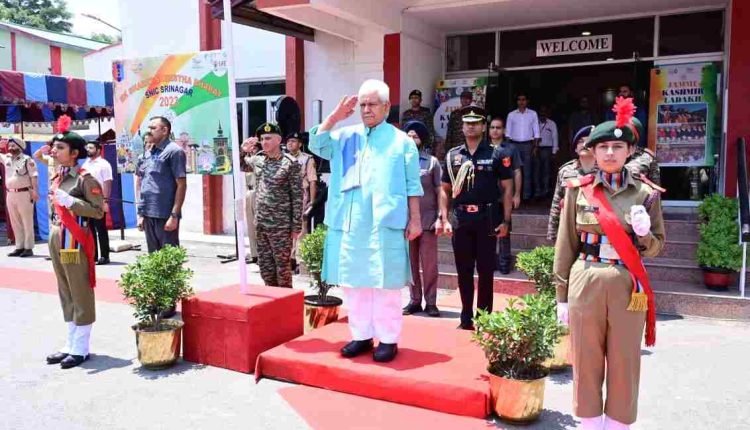 Lt Governor interacts with NCC cadets at Special National Integration Camp