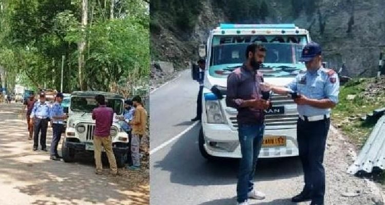Traffic Police Rajouri- Poonch launch special drive against overloading 