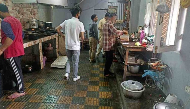 Fine imposed on erring business units, huge quantity of substandard food items, vegetables destroyed