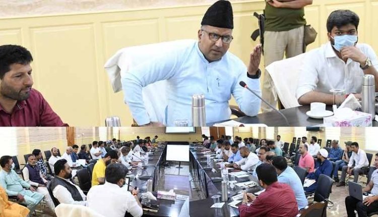 MP, Er Ghulam Ali Khatana visits Ganderbal; reviews developmental activities in district
