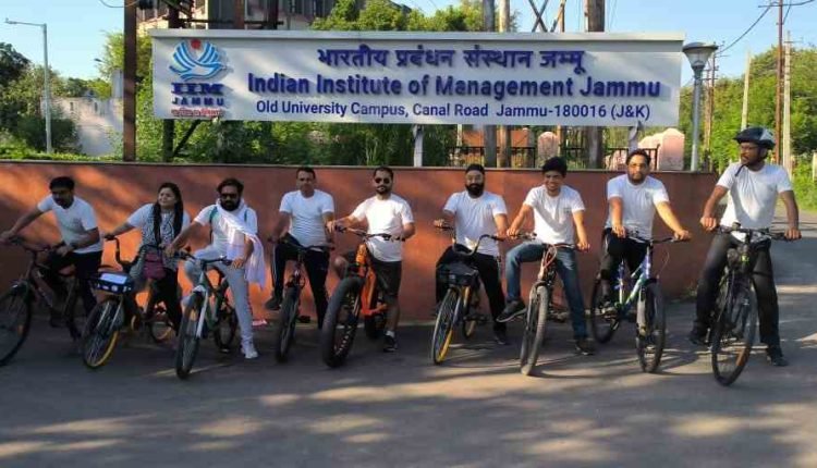 IIM Jammu organises Bicycle Rally to mark “World Bicycle Day”