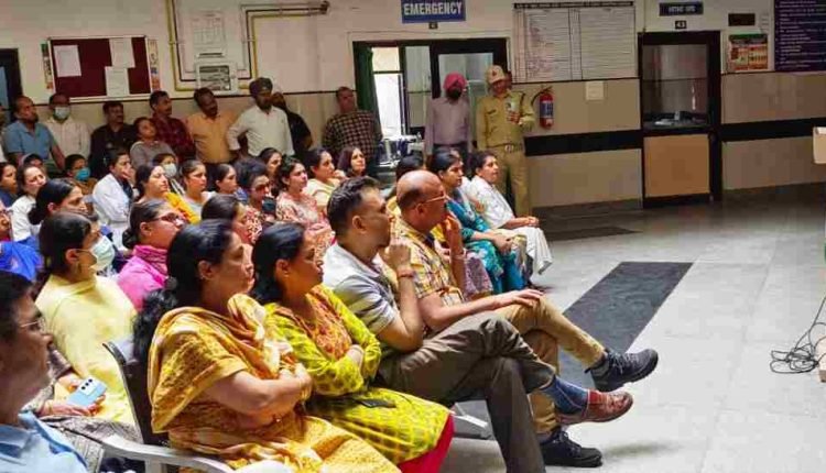 Fire safety mock drill conducted in Government Hospital Sarwal