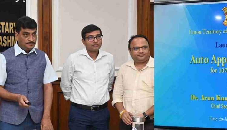 Adding 107 more services to Auto Appeal System a step towards ‘Bhrashtachar Mukt J&K’: Dr Mehta