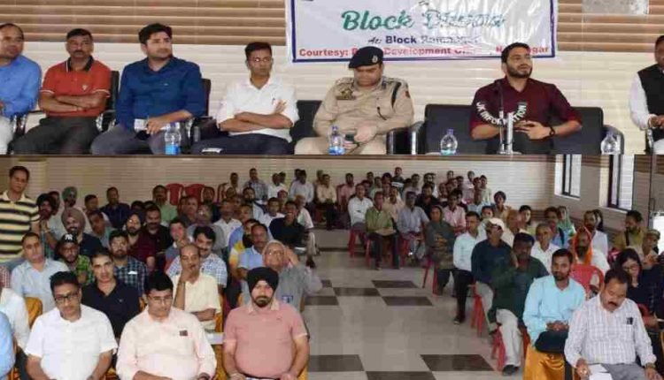 Public outreach cum grievances redressal camp held at Town Hall Ramnagar