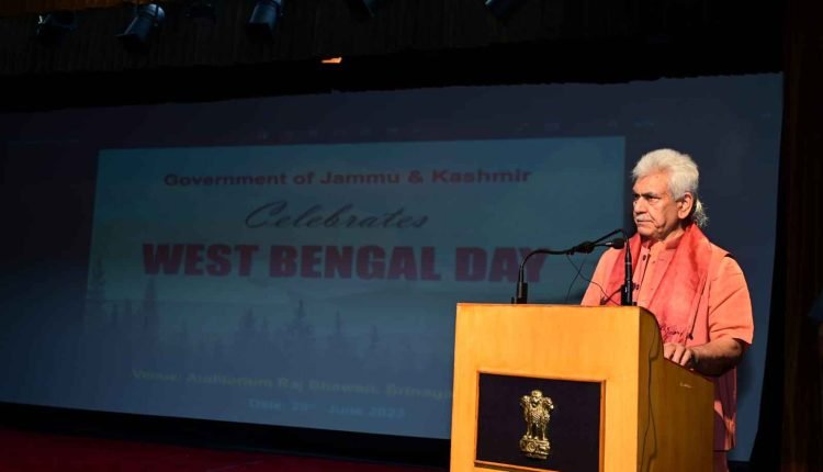 J&K Raj Bhawan celebrates West Bengal Statehood Day