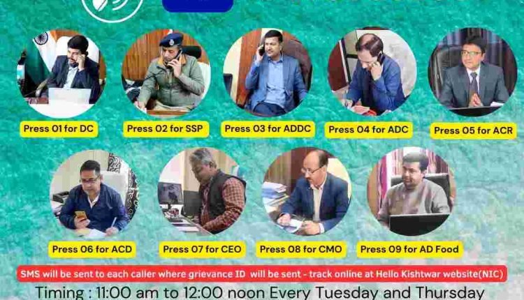 ‘Hello Kishtwar- Inter Voice Response System’ gains great popularity among masses