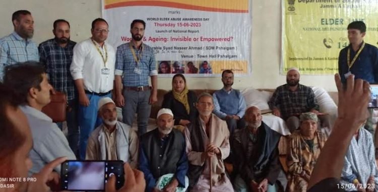 Elderline J&K - 14567 celebrates WEAD at Townhall, Pahalgam