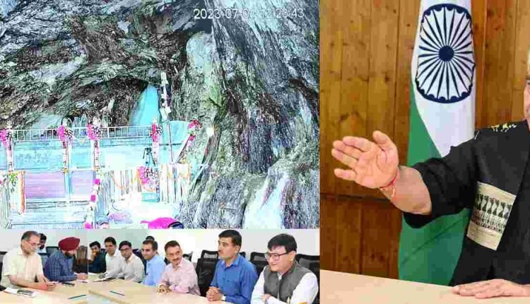Lt Governor Manoj Sinha  Reviews SASB Control Room Operations