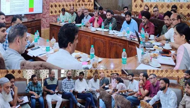 Deputy Commissioner Kupwara Reviews Progress of Aspirational District Programme and Aspirational Blocks Programme