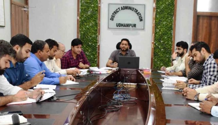 DC Udhampur reviews implementation of RDD schemes