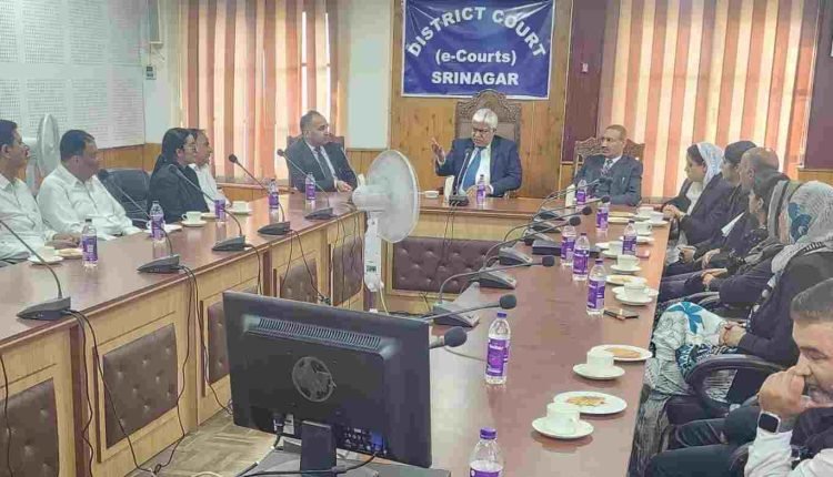 Justice Atul Sreedharan, Justice Javed Iqbal Wani visit District Court Complex Srinagar