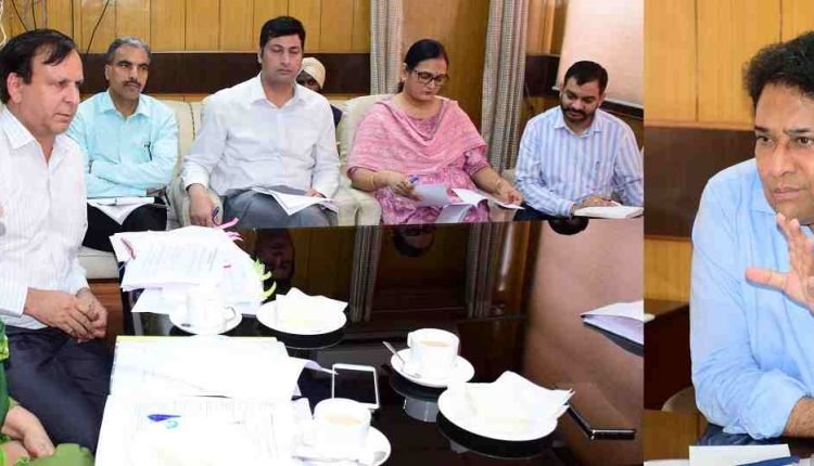 Assesses functioning of Deptt, also takes stock of various ongoing projects