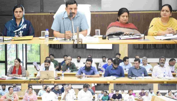 Chairman DDC Reasi reviews progress of Developmental works under annual plans