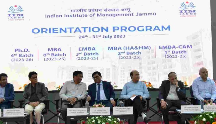 IIM Jammu hosts Orientation Programme as New Academic year takes off
