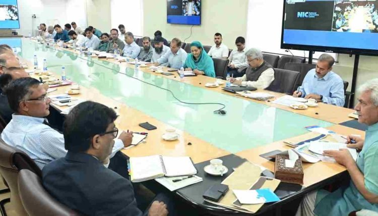 Lt Governor Manoj Sinha chairs a Review meeting of Agriculture Production Department