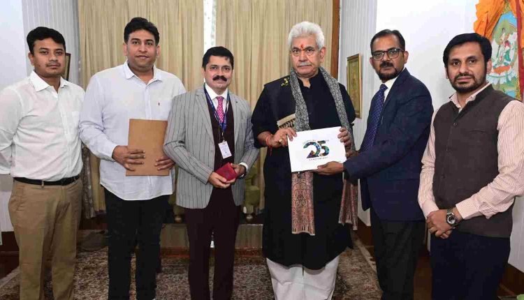 Delegation of QCI calls on Lt Governor Manoj Sinha