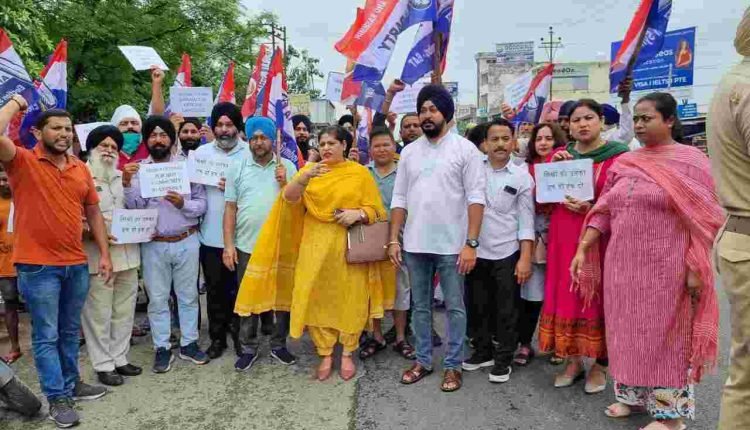 Apni Party holds protest seeking 2 Legislative Assembly seats for Sikhs in Jammu, Kashmir regions