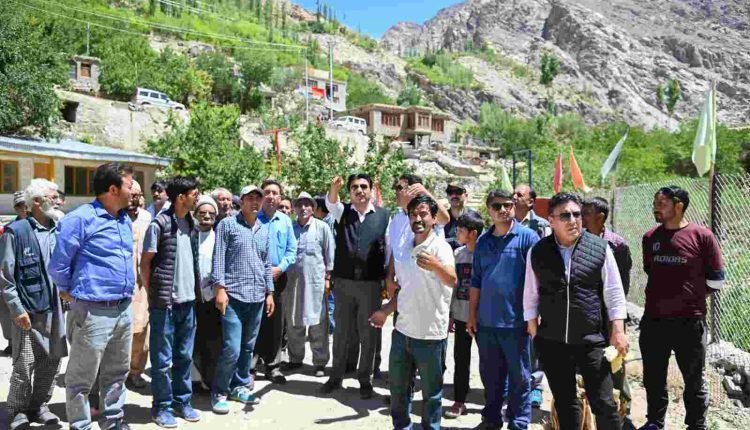CEC Feroz Khan visits Gargardu lays foundation stone for reconstruction of Govt. Middle School