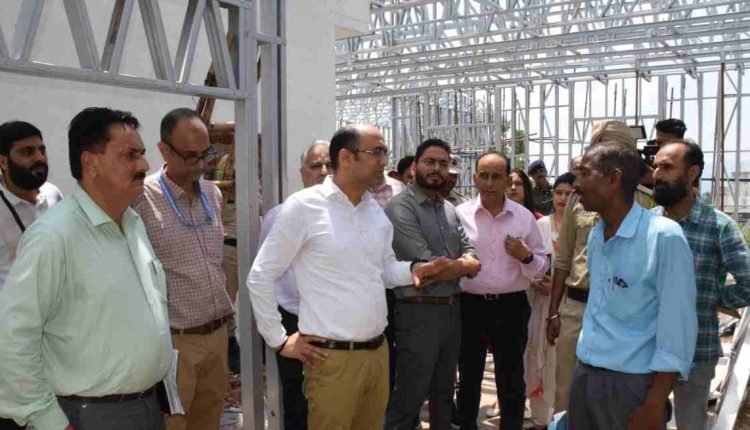 Health Secretary Bhupinder Kumar's Extensive Tour of Udhampur: Reviewing Major Ongoing Projects Including New Government Medical College